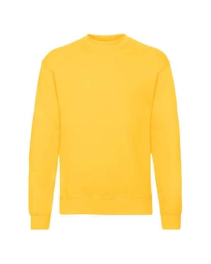 Fruit of the Loom Unisex Sweatshirt met Klassieke Schouder (Zonnebloem Geel)