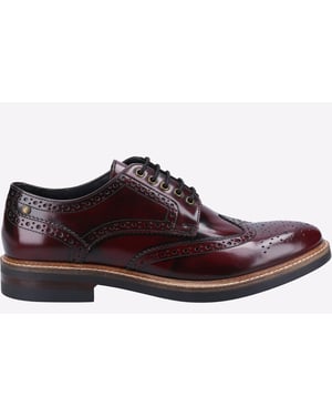 Base London Woburn Leren Heren Bordeaux Brogue Schoenen