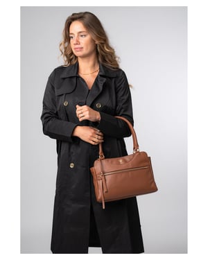 Brianna' Oak Leather Handbag