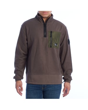 YMF601-FP565 Heren Regular Fit Half Zip Sweatshirt