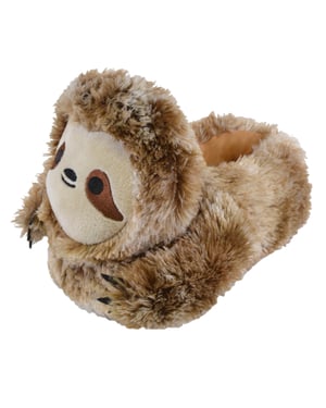 Kids Plush Novelty 3D Sloth Slippers | Slipper Snob | Great Gift - Sloth
