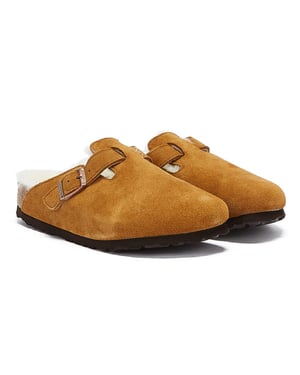 Birkenstock Boston Shearling Mink Slippers