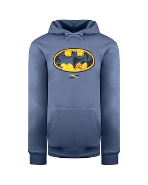 Reebok x DC Batman Mens Blue Hoodie