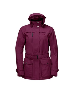 Jack Wolfskin Kimberley Womens Burgundy Parka Jacket