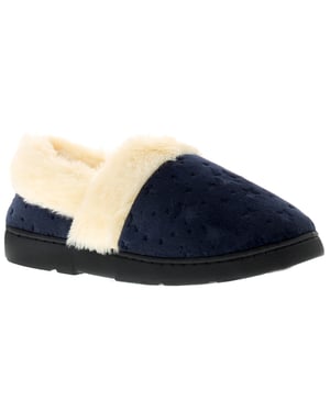 Strollers Womens Full Slippers Faux Fur Lining Galaxy Slip On blue