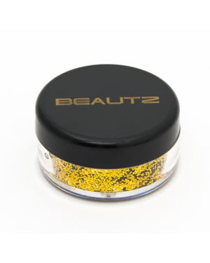 Aquarius Beautz Chunky Glitter 10ml pot with 5-gram Glitter, Gold