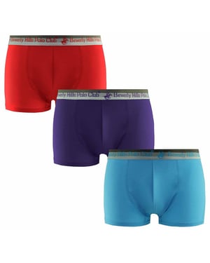 Beverly Hills Polo Club Mens 3-Pack Trunks