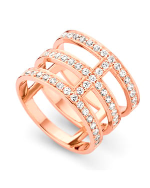 Orphelia Dames 925 Sterling Zilveren Ring - Rosé ZR-7125/RG