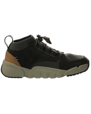 Clarks Tri Lunar Kids Dark Green Trainers