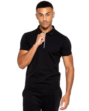 Enzo heren poloshirt met rits