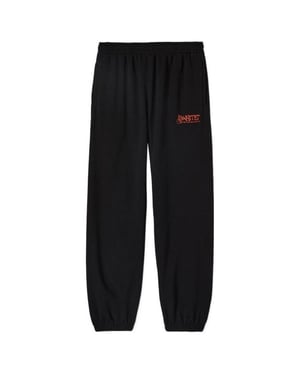 Off-White Graffiti Arrow Crew Design Slim Cuffed Black Sweatpants