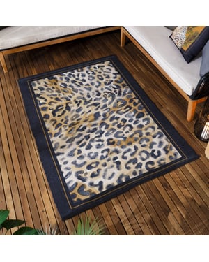 Paoletti Leopardis Leopard Printed Indoor/Outdoor Rug