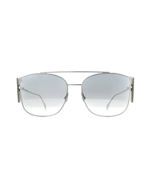 FENDI Zonnebril FF 0380/G/S 6LB IC Ruthenium Grijs Zilver Mirror