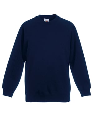 Fruit of the Loom Kinder Unisex Trui Met Raglan Mouwen (2 stuks) (Donker Marine)