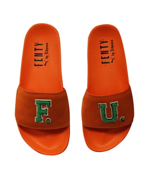 Puma x Fenty FU Orange Sliders - Dam
