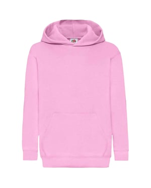 Fruit Of The Loom Kids Unisex Classic 80/20 Hoodie (Lichtroze)