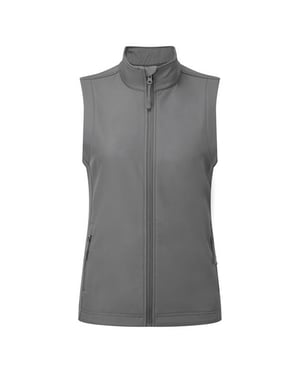 Premier Dames/Dames Windchecker Gerecycled Printbaar Gilet (Donkergrijs)