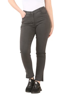 MYT Dames Elastische Taille Jeans in Charcoal