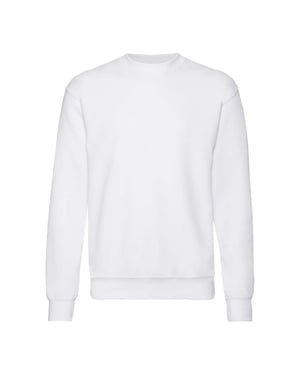 Fruit Of The Loom Kinder Unisex Premium 70/30 Sweatshirt (pak van 2) (Wit)