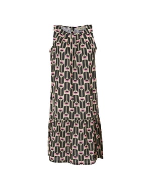 Regatta Womens/Ladies Orla Kiely Summer Tall Flowers Sleeveless Dress (Black)