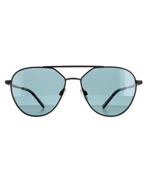 Serengeti zonnebril Odell SS555003 Mat Black Saturnus gepolariseerd benzine blauw