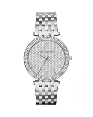 Michael Kors MK3437 Darci zilveren Crystal Pave dameshorloge