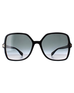 Marc Jacobs Square Womens Shiny Black Dark Grey Gradient MJ 1105/S