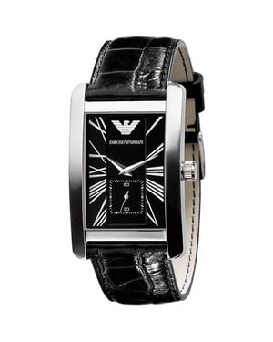 Emporio Armani AR0143 Klassiek Zwart Herenhorloge