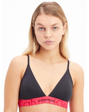 Calvin Klein Embossed Icon Cotton Triangle Bra