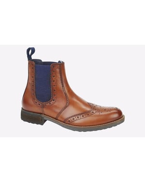Roamers Newburgh Brogue Chelsea Boots Mens