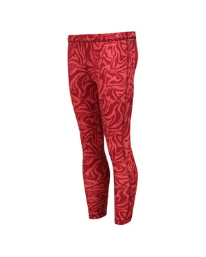 Regatta Kinder/Kids Barlia Zebra print winterlegging (Mineraal Rood)