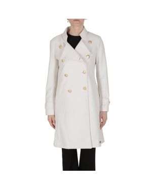 19V69 Italia Womens Coat White ARMIE WHITE
