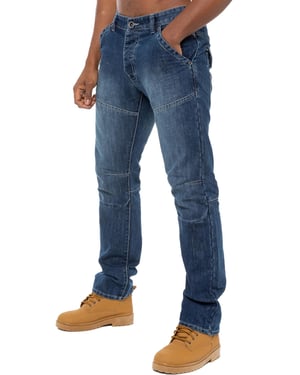 Enzo Denim Jeans Rechte Pijp Heren - Blauw