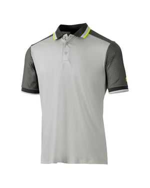 Island Green Mens Golf Polo Shirt (Silver Grey/Charcoal)