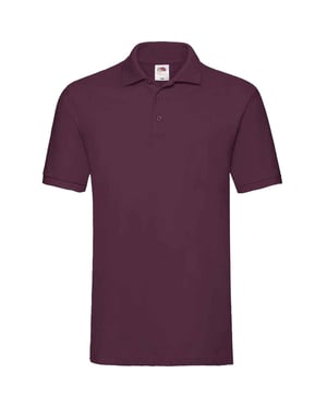 Fruit of the Loom Heren Premium Katoenen Piqué Poloshirt (Bourgondië)