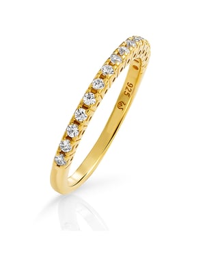 Orphelia 'Claire' Dames 925 Sterling Zilveren Ring - Goud ZR-7539/G