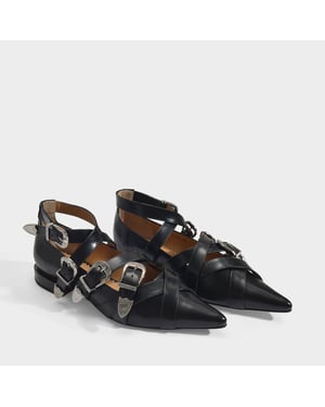 Aj926 Platta skor - Toga Pulla - Svart - Polido