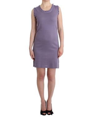 John Galliano Women's Purple cotton jersey dress