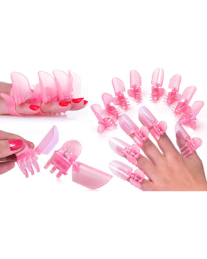 Nail Polish Protection Clipper Protector Plastic Clip Tip - Pink