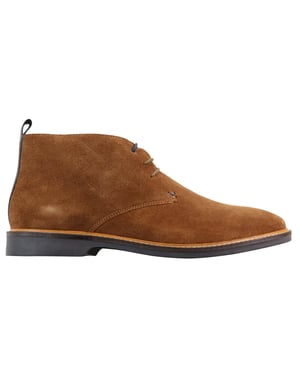 Mens Tan Suede Lace Up Chukka Boots