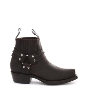 Grinders Unisex Brown Western Leather Boots-Renegade Lo