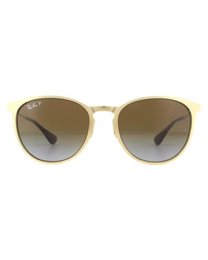Ray-Ban Zonnebril RB3539 112/T5 Goud Bruin Verloop