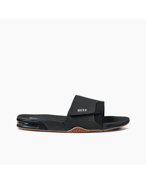 Reef Men's Fanning Slide Black Sandals