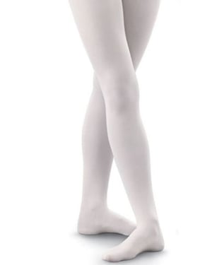 Sock Snob - 1 paar balletpanty's met voet voor volwassenen - Wit