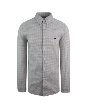Lacoste Stretch Slim Fit Herrskjorta Grå