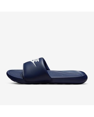Nike Victori One Slides Midnight Navy/Midnight Navy/White