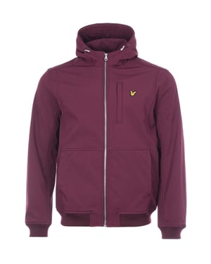 Lyle & Scott Fleecefodrad Softshelljacka i Burgundy