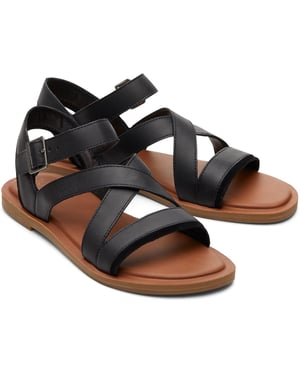 TOMS Sloane 100% Koe Damessandalen Zwart