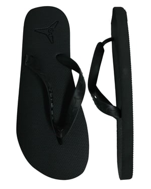 Slydes Angra Mens Black Flip-Flops