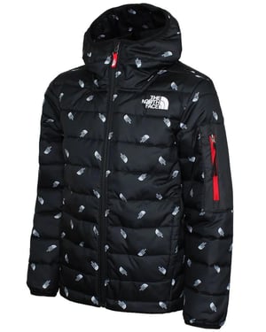 The North Face Junior jongens gewatteerde jas II / TNF zwarte logoprint